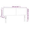 vidaXL Табла за легло, бежово, 144x5x78/88 см, плат