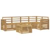 vidaXL Комплект дивани за открито 6 pcs Бяло 59 x 59 x 37 см