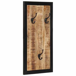 vidaXL Закачалка за палта 40x2x80 cm Масивна груба дървесина Манго