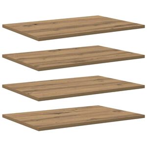 vidaXL Етажерка Борд 3 нива 4 бр. 60 x 40 x 1,5 cm Инженерна дървесина