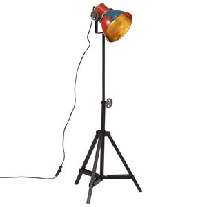 vidaXL Подова лампа, 25 W, многоцветна, 35x35x65/95 см, E27