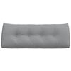 vidaXL Възглавница за гръб Светлосиво 120 x 24 x 50 см текстил