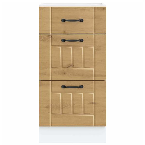 vidaXL Кухненски шкаф Lucca, дъб артизан, инженерно дърво