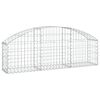 vidaXL Дъговидна габионна кошница 150x30x40/60 см поцинковано желязо