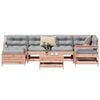 vidaXL Градински комплект диван от 7 части, дугласка ела масив
