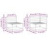 vidaXL Комплект дивани за открито 6 pcs Естествен