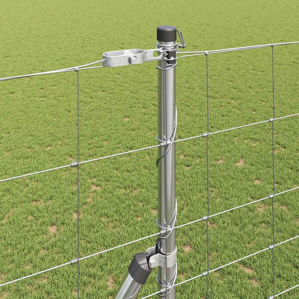 vidaXL Стълб за ограда. Галванизирана 25 x 1,6 м Стомана