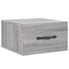 vidaXL Нощни шкафчета за стенен монтаж, 2 бр, сив сонома, 35x35x20 см