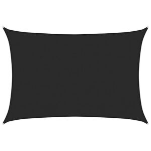 vidaXL Платно-сенник, 160 г/м&sup2;, черно, 5x6 м, HDPE