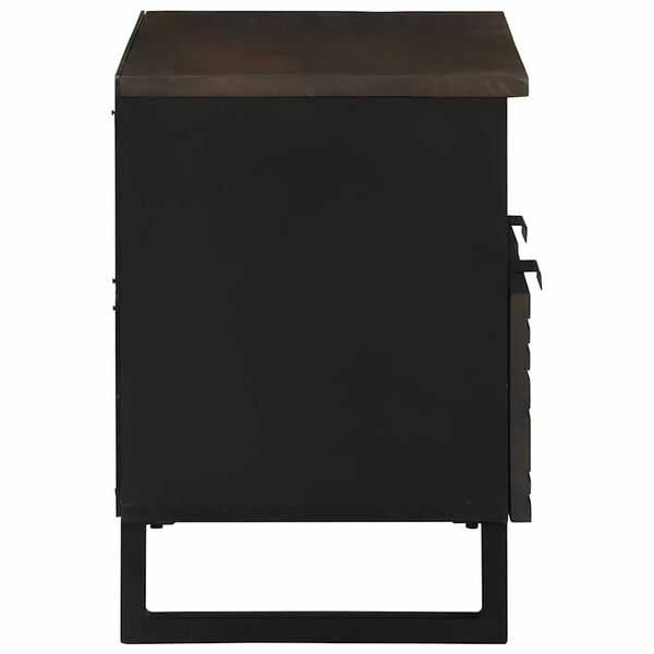 vidaXL ТВ Единици с чекмедже Орех 70 x 33 x 46 см Инженерно дърво