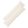 vidaXL Калъфка за възглавница 2 pcs ALMELO Кремаво 40 x 145 см