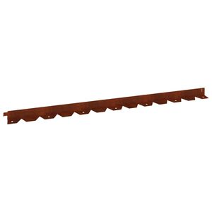 vidaXL Ограда за трева 30 бр. 102 x 4 x 4 см Стомана Ръждясало