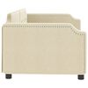 vidaXL Кушетка, кремава, 90x200 см, текстил