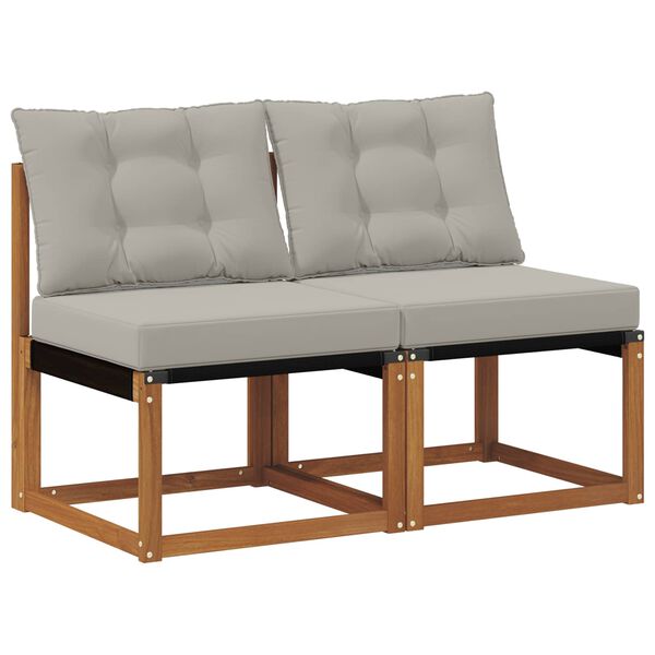 vidaXL 2 Брой Външен среден диван