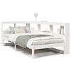 vidaXL Легло с етажерка за книги, без матрак, 90x200 см, бор масив