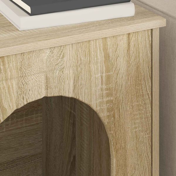 vidaXL Къща за котки Сонома 53 х 52 х 62 см Инженерно дърво