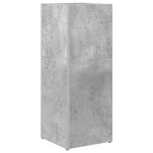 vidaXL Стойка за чадър със съхранение Циментено сиво 25 x 24,5 x 64 см