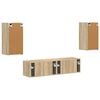 vidaXL Комплект ТВ шкаф 4 pcs Сонома дъб Инженерно дърво