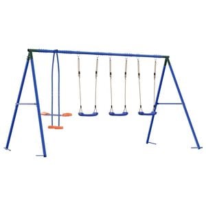 vidaXL Комплект за люлка на открито Многоцветен 330 x 185 x 185 см