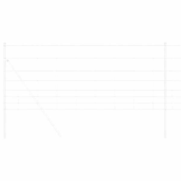 vidaXL Ограда за пасища Сребрист 100 x 1 м Поцинкована стомана