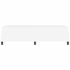 vidaXL Рамка за легло с матрак Бяло 100 x 200 cm текстил