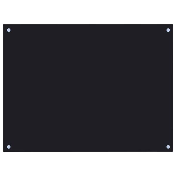 vidaXL Кухненски гърбове, 2 бр, черен, 80x60 см, закалено стъкло