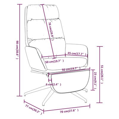 vidaXL Релакс стол с опора за крака, светлосива, плат