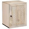vidaXL Шкаф за баня с врата Бяло 38 x 33 x 48 см Инженерно дърво