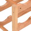 vidaXL Стойка за вино за 12 бутилки, масивна орехова дървесина