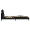 vidaXL Рамка за легло Viana без матрак, черна 100x203 см изкуствена кожа