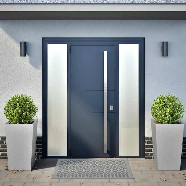 vidaXL Градински кашпи, 2 бр, 45x45x75 см, поцинкована стомана