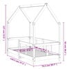 vidaXL Рамка за детско легло, 70x140 см, масивна борова дървесина