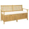 vidaXL Пейка с място за съхранение с възглавница 148 x 63 x 84 см