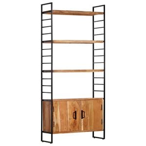 vidaXL Библиотека с 4 рафта, 80x30x180 см, акация масив