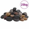 vidaXL Полирани камъчета 25 кг микс цветове 5-8 см
