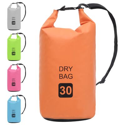 vidaXL Суха торба, оранжева, 30 л, PVC