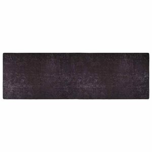 vidaXL Килим, миещ се, 80x300 см, антрацит