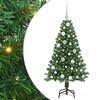 vidaXL С изкуствено коледно дърво с 150 LED светодиода Зелен 120 cm
