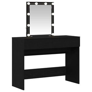vidaXL Тоалетка Черния дъб 100 x 40 x 130 см Инженерна дървесина