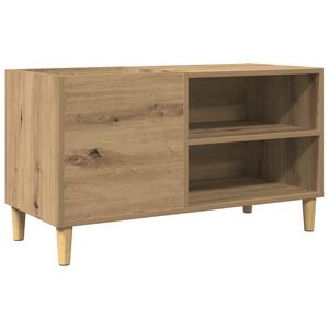 vidaXL Шкаф за грамофонни плочи, 84,5x38x48 см, инженерно дърво