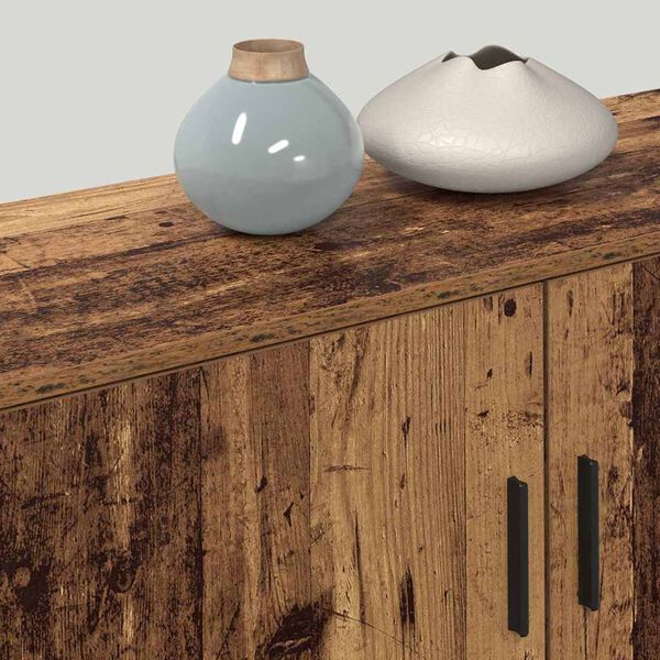 vidaXL Комплект стенен ТВ шкаф 3 pcs Старо дърво 100 x 34,5 x 40 см