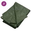 vidaXL Брезент, 180 г/м&sup2;, 4x4 м, зелен, HDPE