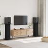vidaXL Стойки за тонколони 2 бр черни 30x30x95 см инженерно дърво