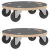 vidaXL Транспортни колички 2 бр кръгли &Oslash;38x11,5 см 250 кг