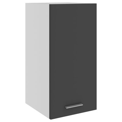 vidaXL Висящ шкаф, сив, 29,5x31x60 см, ПДЧ