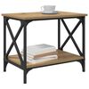 vidaXL Странична маса Дъб 55 x 38 x 45 см Инженерно дърво