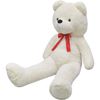 vidaXL Мека плюшена играчка мече XXL бяло 160 см