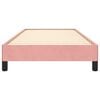vidaXL Рамка за легло, розова, 100x200 см, кадифе
