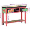 vidaXL Конзолна маса с чекмедже Многоцветен 100 x 30 x 77 см