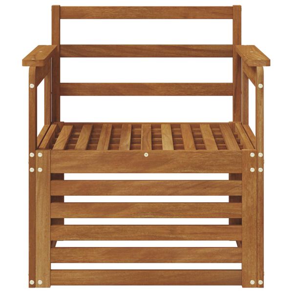 vidaXL Комплект дивани за открито Естествен 71 x 63 x 73 см